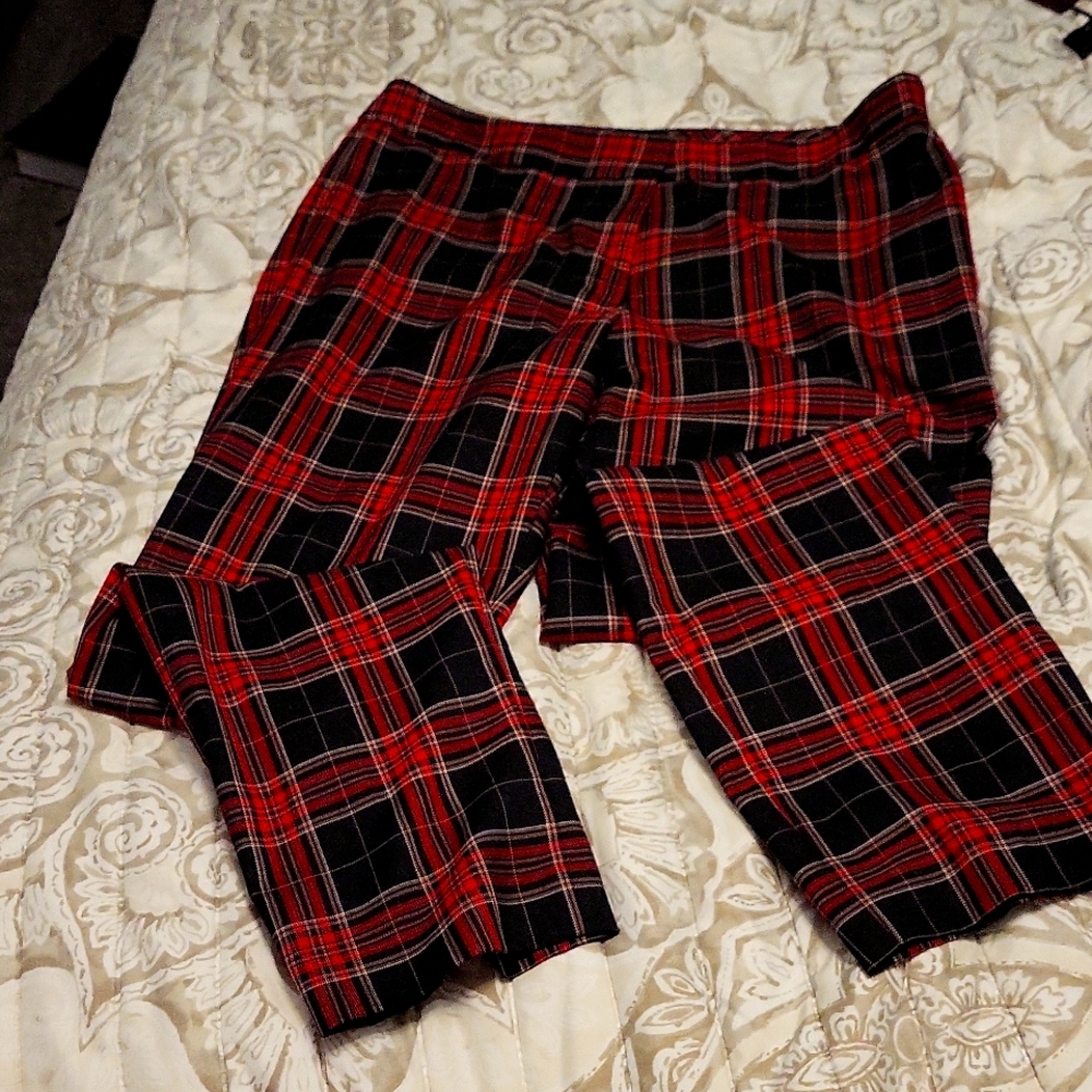 Womens Tommy Hilfiger Plaid Pants